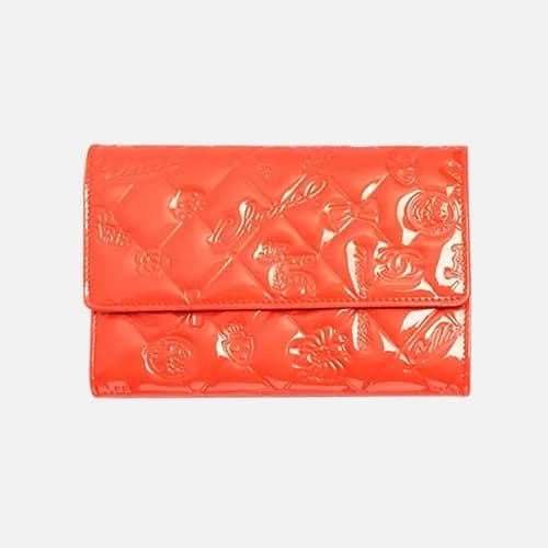 Chanel 2019 Womens Patent Ikon Middle Wallet - 샤넬… - 1