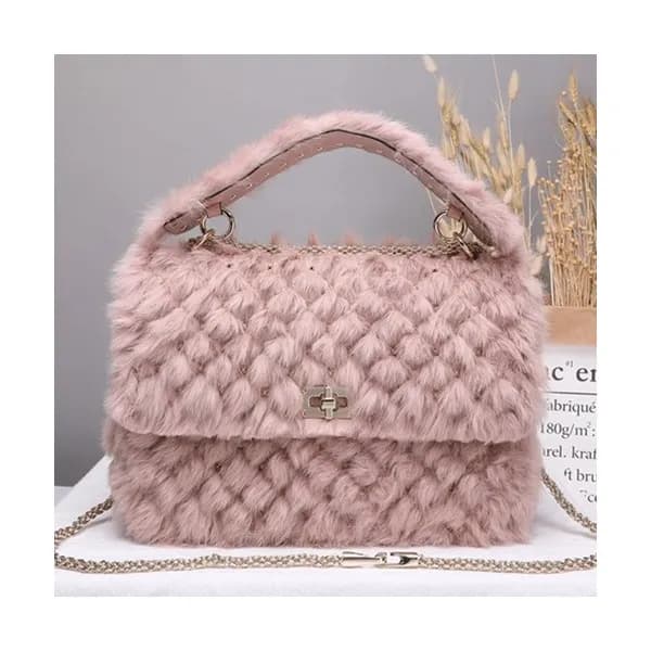 Valentino 2019 Angola&Leather Rockstud Spike Large… - 1