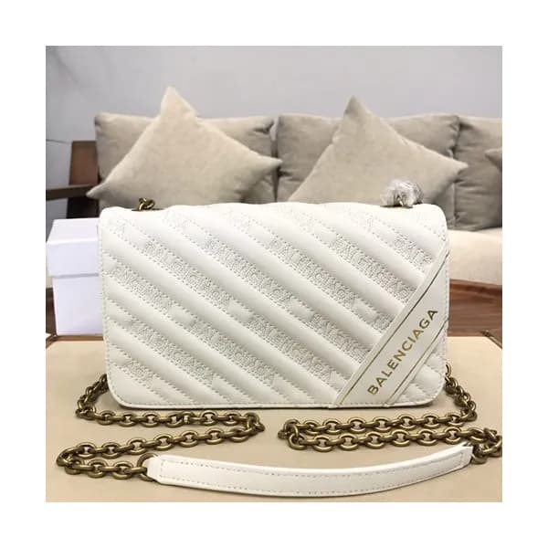 Balenciaga 2019 Leather Chain Shoulder Bag,22CM - … - 1