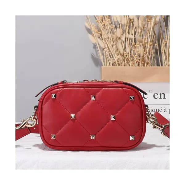 Valentino 2019 Leather Garavani Boomstud Camera Sm… - 1