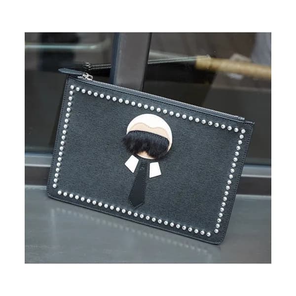 Fendi 2019 Leather Clutch Bag ,29.5CM - 펜디 2019 레더… - 1