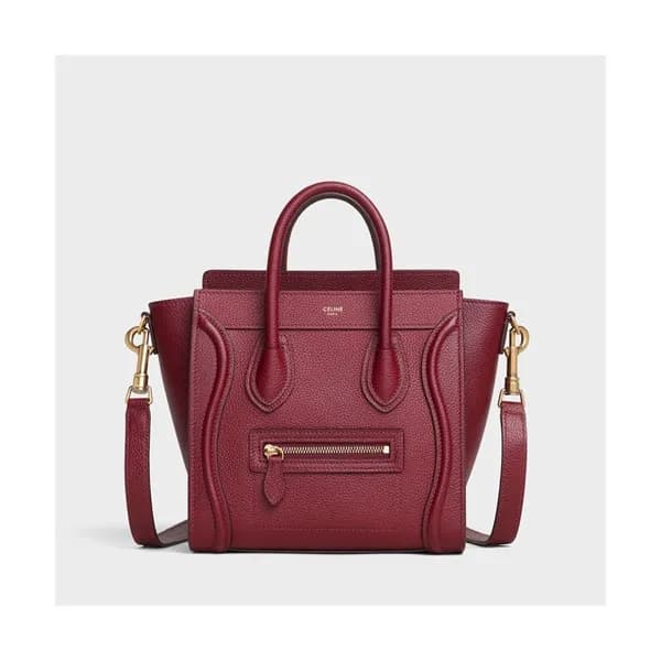 Celine Nano Luggage Leather Tote Shoulder Bag,20CM… - 1