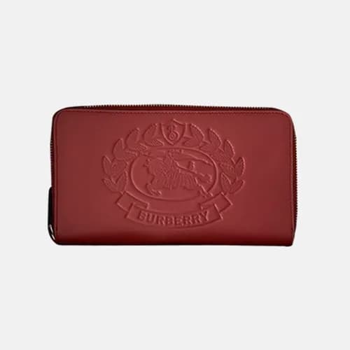Burberry 2019 Leather Zip Round Wallet - 버버리 남여공용 … - 1