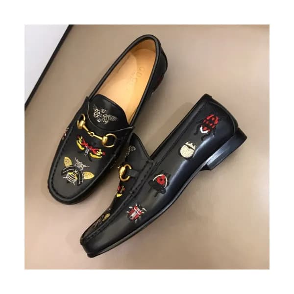[미러급]Gucci 2019 Mens Business Horsbit Honeybee Lea… - 1
