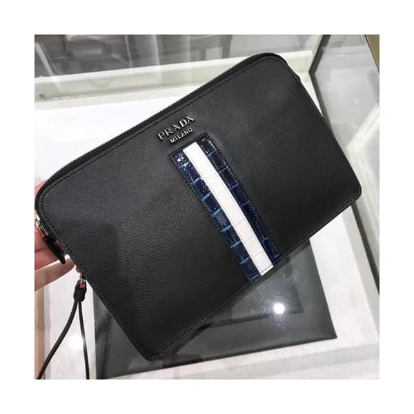 Prada Mens 2019 Clutch Bag ,27CM - 프라다 2019 남성용 클러… - 1