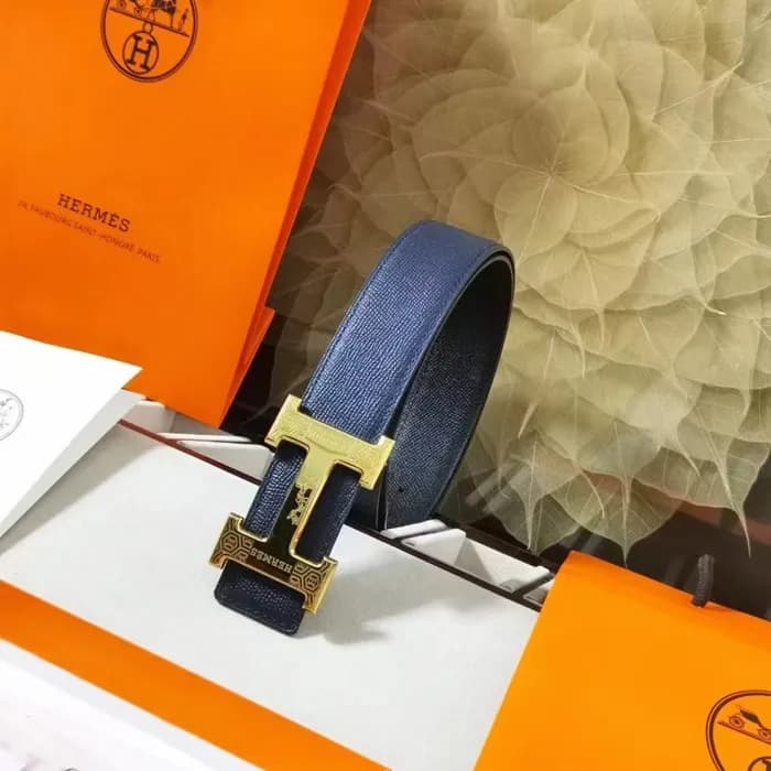 Hermes 2022 Mens Leather Skin Belt - 에르메스 2022 남성용… - 1