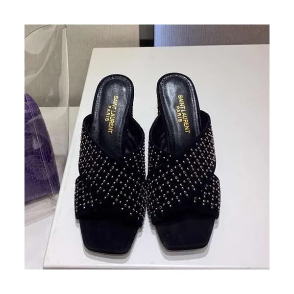 Saint Laurent 2019 Ladies High Heel Slipper - 입생로랑… - 1