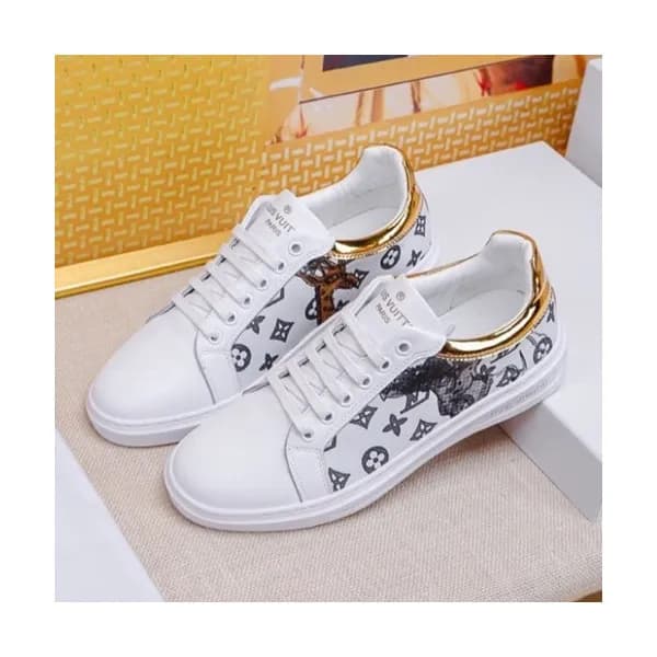 Louis Vuitton 2019 Mens Leather & Denim Sneakers -… - 1