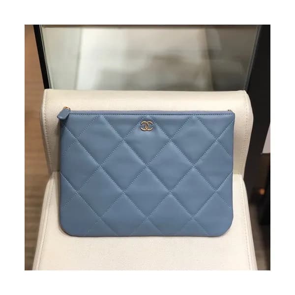 Chanel 2019 Leather Clutch Bag,28CM - 샤넬 2019 레더 클… - 1