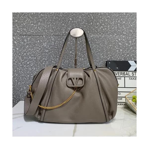 Valentino 2019 Leather Vsling Large Tote Shoudler … - 1