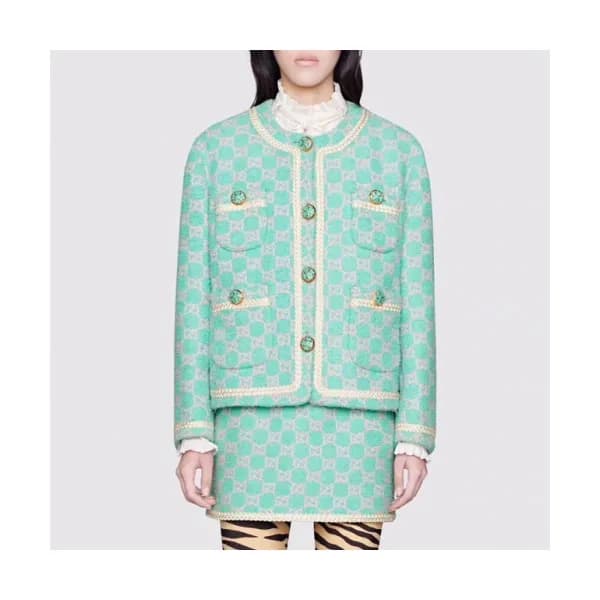 Gucci 2019 Womens Modern Trendy Tweed Jacket - 구찌 … - 1