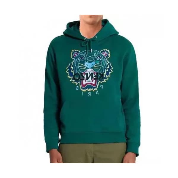 Kenzo Mens Tiger Hoodie - 겐조 2019 남성 그린 후드티 Ken61x - 1
