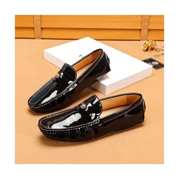 Versace 2019 Mens Leather Loafer - 베르사체 2019 남성용 … - 1