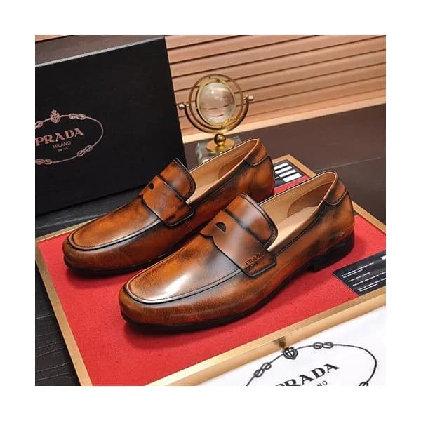 Prada 2020 Mens Leather Loafer - 프라다 2020 남성용 레더 로… - 1