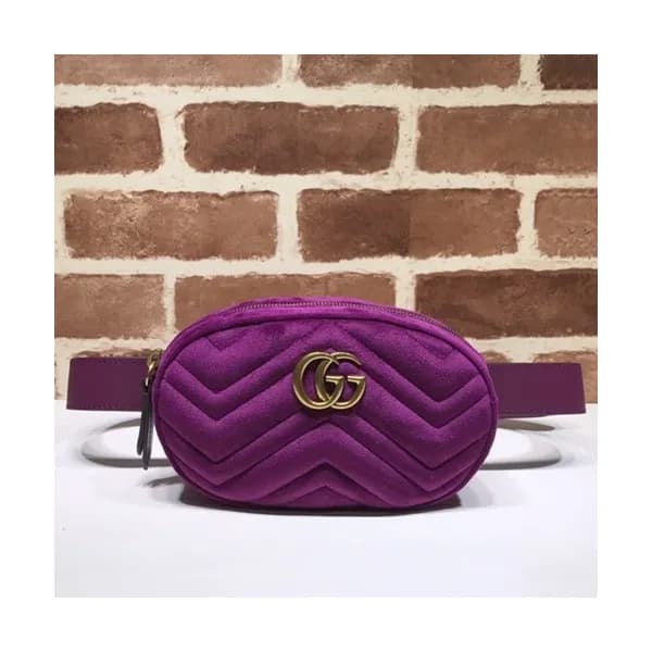 Gucci 2020 Marmont Matlase Velvet Belt Bag,18CM - … - 1