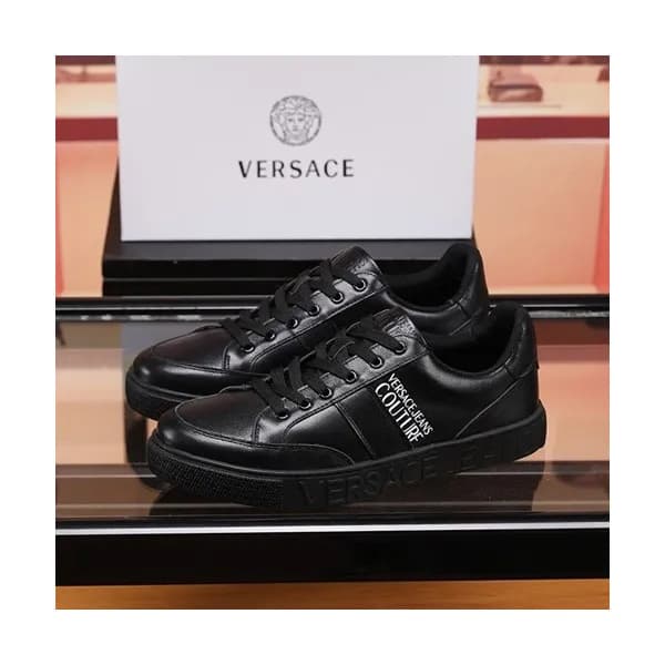 Versace 2020 Mens Leather Sneakers - 베르사체 2020 남성용… - 1