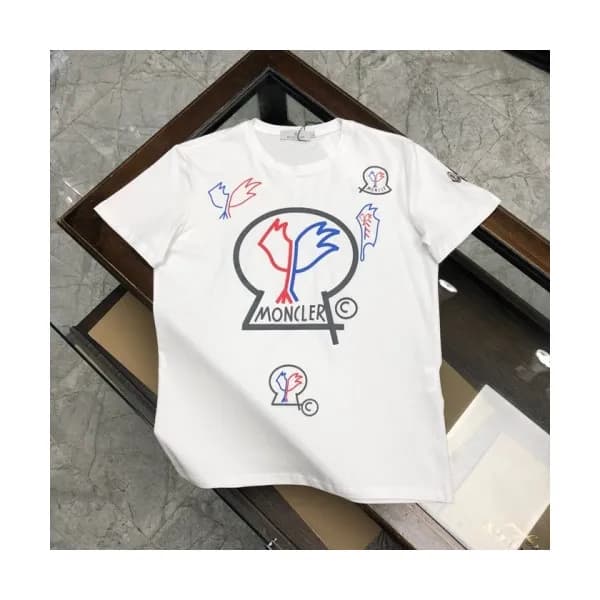 [매장판]Moncler 2020 Mens Logo Silket Crew-neck Short… - 1