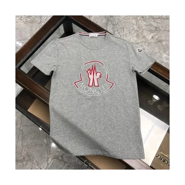 [매장판]Moncler 2020 Mens Logo Silket Crew-neck Short… - 1