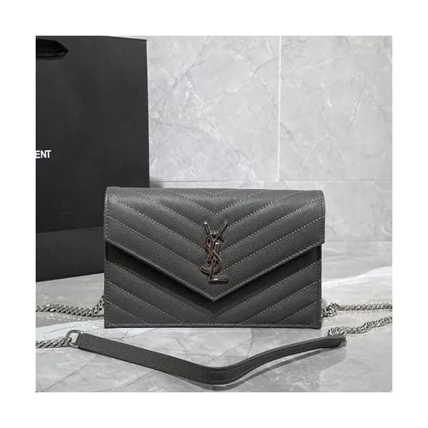 Saint Laurent 2020 Women Monogram Chain Shoulder B… - 1
