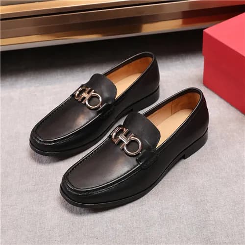 Salvatore Ferragamo 2020 Men's Leather Loafer … - 1