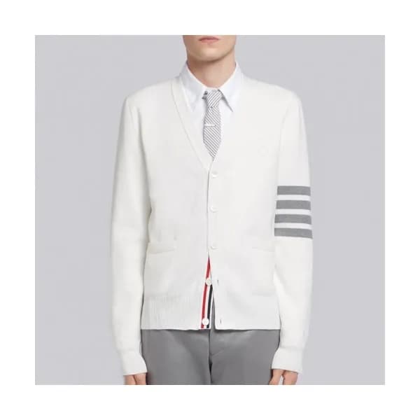 [톰브라운]Thom Browne 2021 Mens Strap V-neck Cardigan … - 1