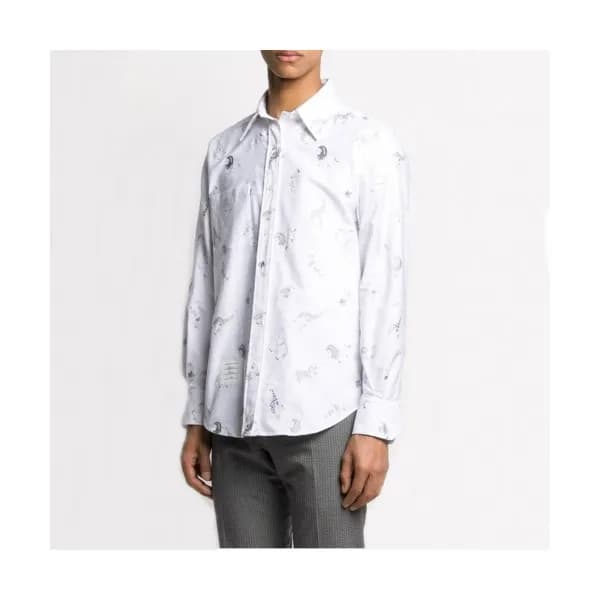 [톰브라운]Thom Browne 2021 Mens Strap Cotton Tshirts -… - 1