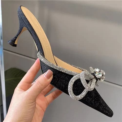 Mach & Mach 2021 Women's Silk High Heel Sandal…