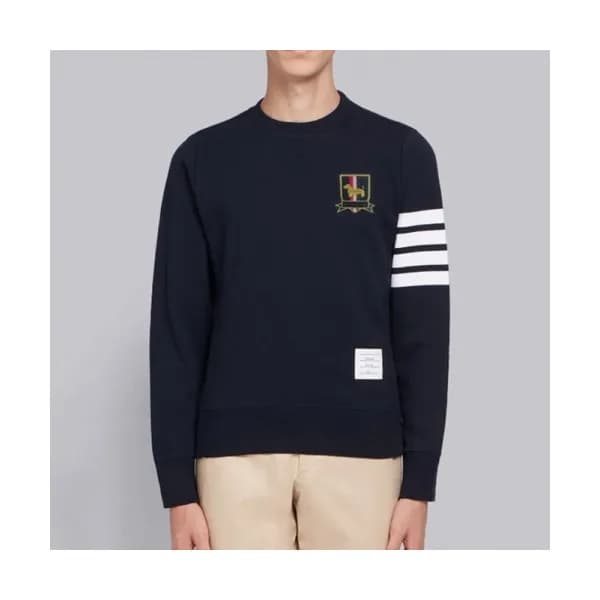 [톰브라운]Thom Browne 2021 Mens Strap Crew-neck Cotton… - 1