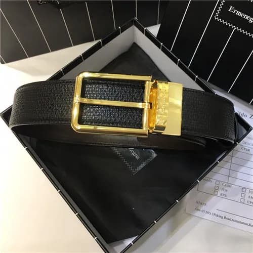 Ermenegildo Zegna 2021 Men's Leather Belt,3.5c… - 1