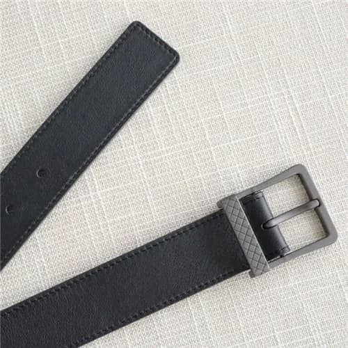 Bottega Veneta 2021 Men's Leather Belt,3.5cm,B… - 1