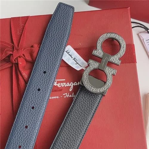 Salvatore Ferragamo 2021 Men's Leather Belt,3.… - 1