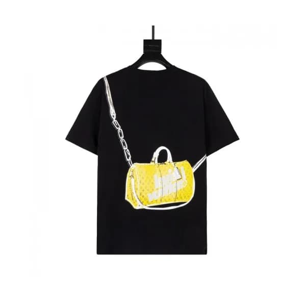 Louis vuitton Mm/Wm Logo Short Sleeved Tshirts Bl… - 1