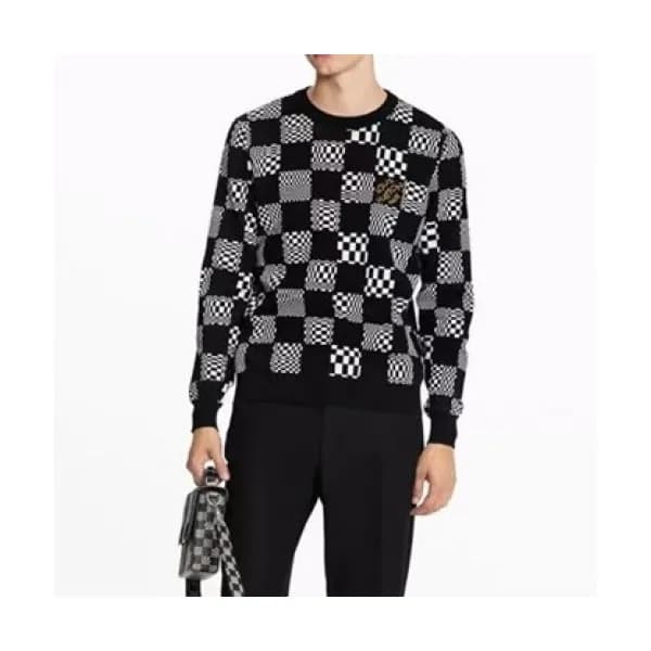 Louis vuitton Mens Casual Sweaters Black - 루이비통 2… - 1