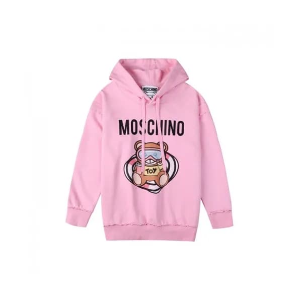 Moschino Mm/Wm Teddy Bear Cotton Hoodie Pink - 모스… - 1