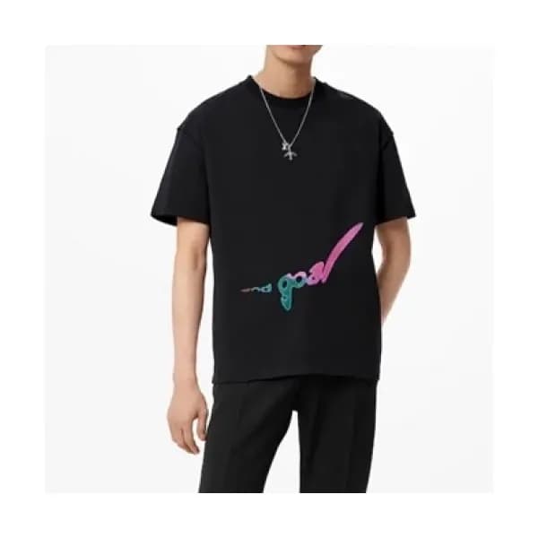 Louis vuitton Mm/Wm Logo Short Sleeved Tshirts Bl… - 1