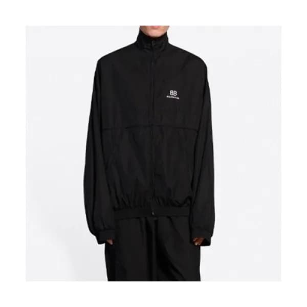 Balenciaga Mens Logo Casual Jackets Black - 발렌시아가… - 1