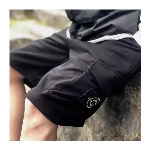 스톤아일랜드 남성 캐쥬얼 블랙 반바지 - Mens Black Half-pants - sto… - 1