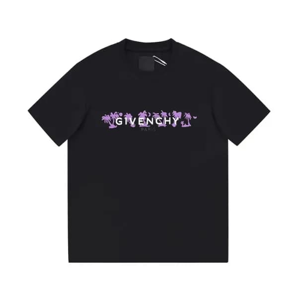 지방시 남성 크루넥 블랙 반팔티 - Mens Black Tshirts - giv0698x - 1