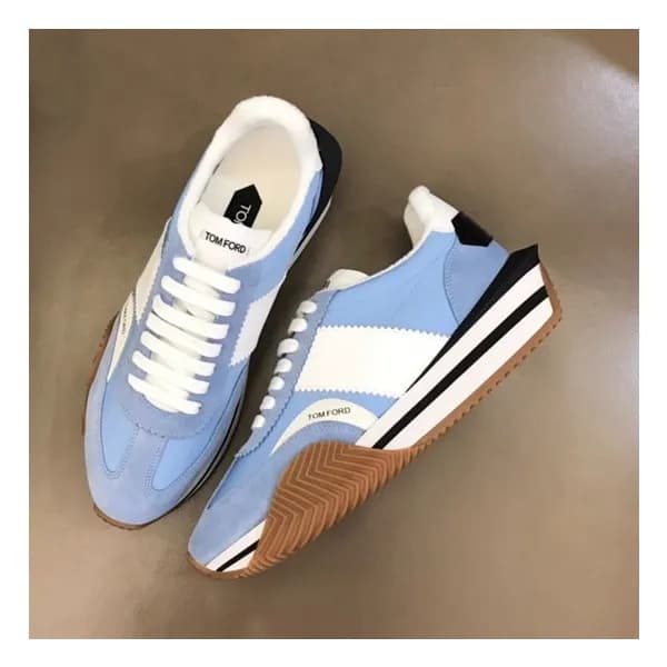 톰포드 남성 캐쥬얼 블루 스니커즈 - Mens Blue Sneakers - tof007x - 1