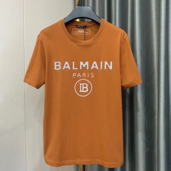 발망 남/녀 유니크 오렌지 반팔티 - Unisex Orange Tshirts - bam01… - 1