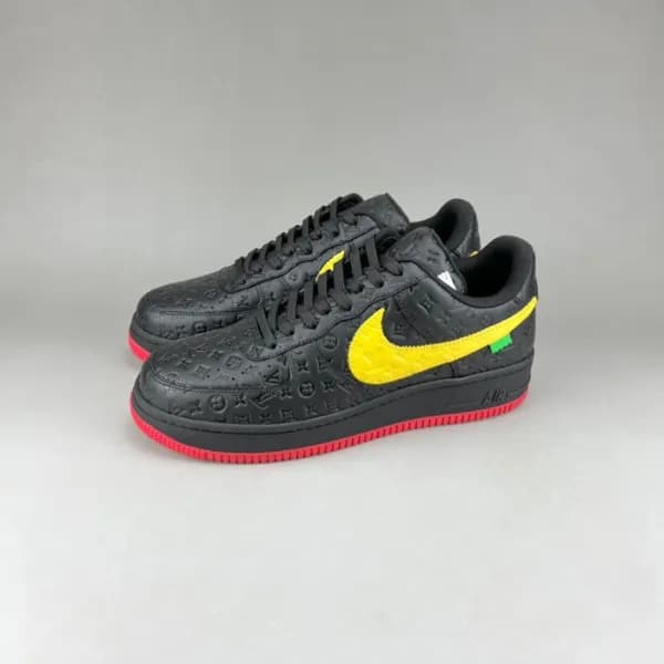루이비통 남성 트렌디 블랙 스니커즈 - Mens Black Sneakers - lou051… - 1