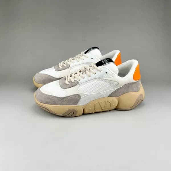 발렌티노 남성 트렌디 화이트 스니커즈 - Mens White Sneakers - val02… - 1