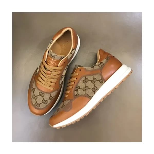 구찌 남성 클래식 카멜 스니커즈- Mens Camel Sneakers - guc05083X - 1