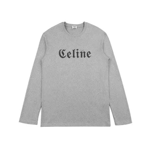 셀린느 남성 모던 그레이 긴팔티 - Celine Mens Gray Tshirts - cel… - 1