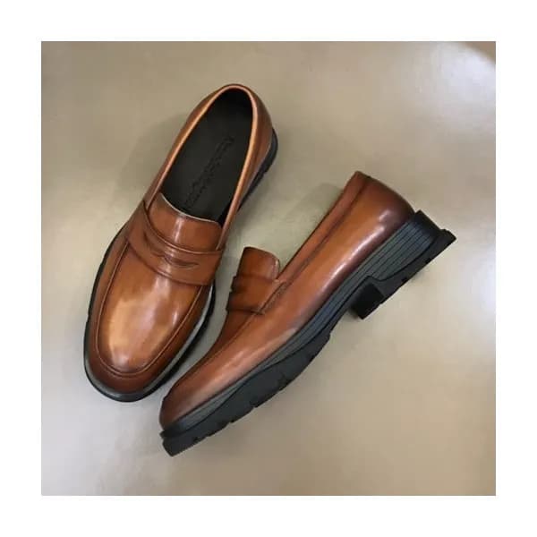 알렉산더맥퀸 남성 히든 카멜 로퍼 - Mens Camel Loafer -alx0182x - 1