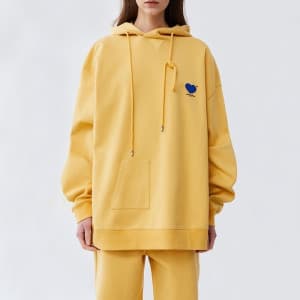 아더에러 남/녀 클래식 옐로우 후드티 - ADER Unisex Yellow Hoodie -…