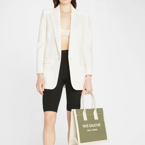 입생로랑 남/녀 그린 토트백 - Saint Laurent Unisex Green Tote … - 1