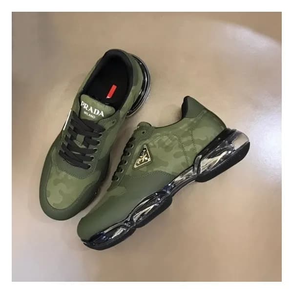 프라다 남성 올리브 스니커즈 - Prada Mens Olive Sneakers - pr28… - 1