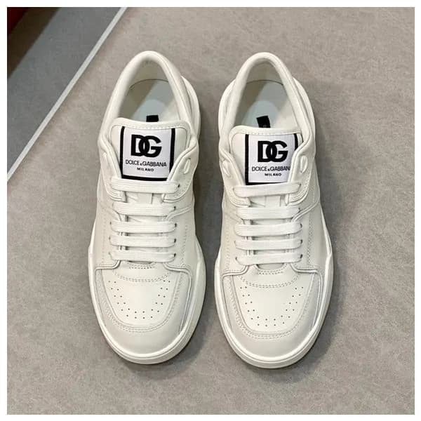 돌체앤가바나 남성 화이트 스니커즈 - Dolc& Gabbana Mens White Snea… - 1