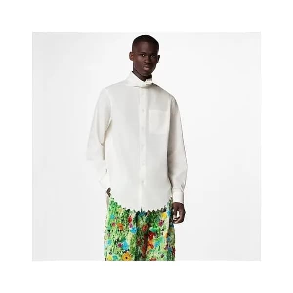루이비통 남성 화이트 셔츠 - Louis vuitton Mens White Tshirts … - 1